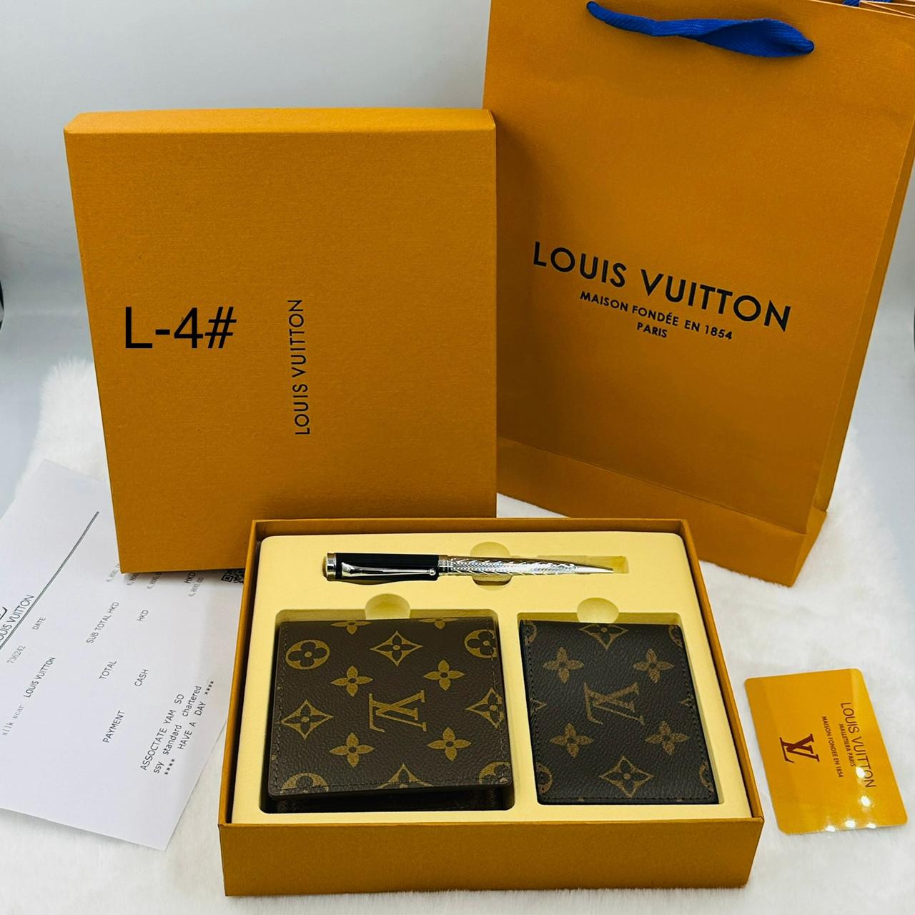 Wallet and Belt Set LV