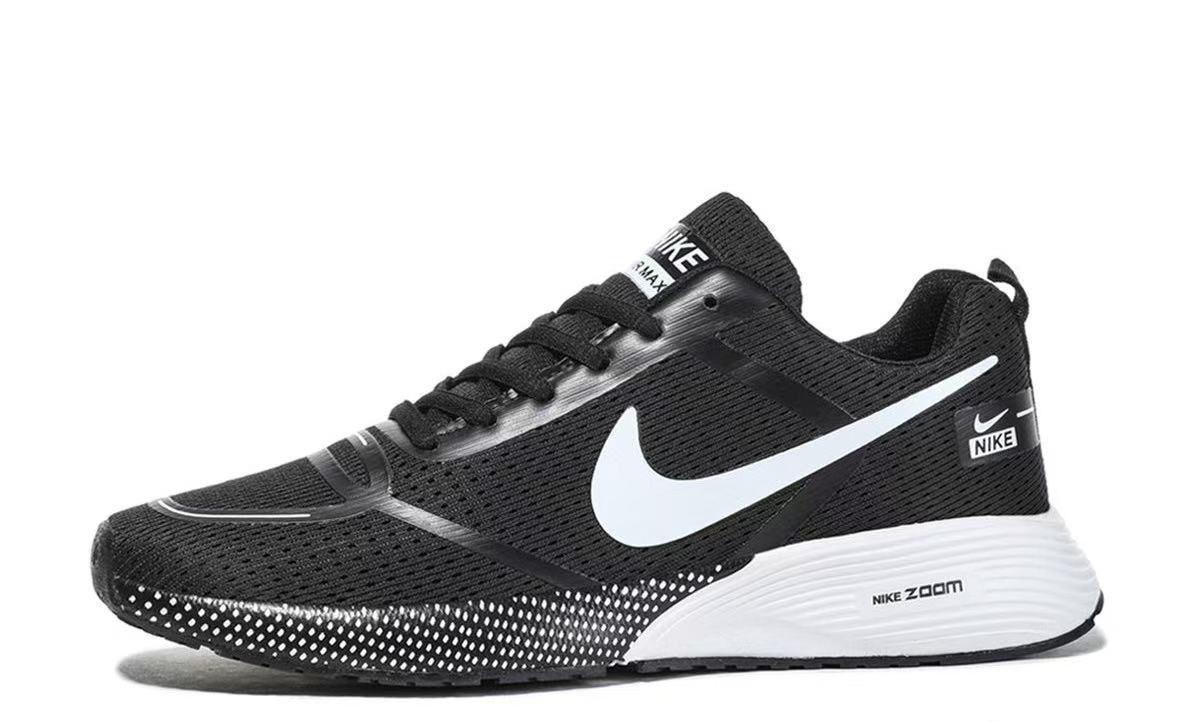 Black and white Nike running shoes
