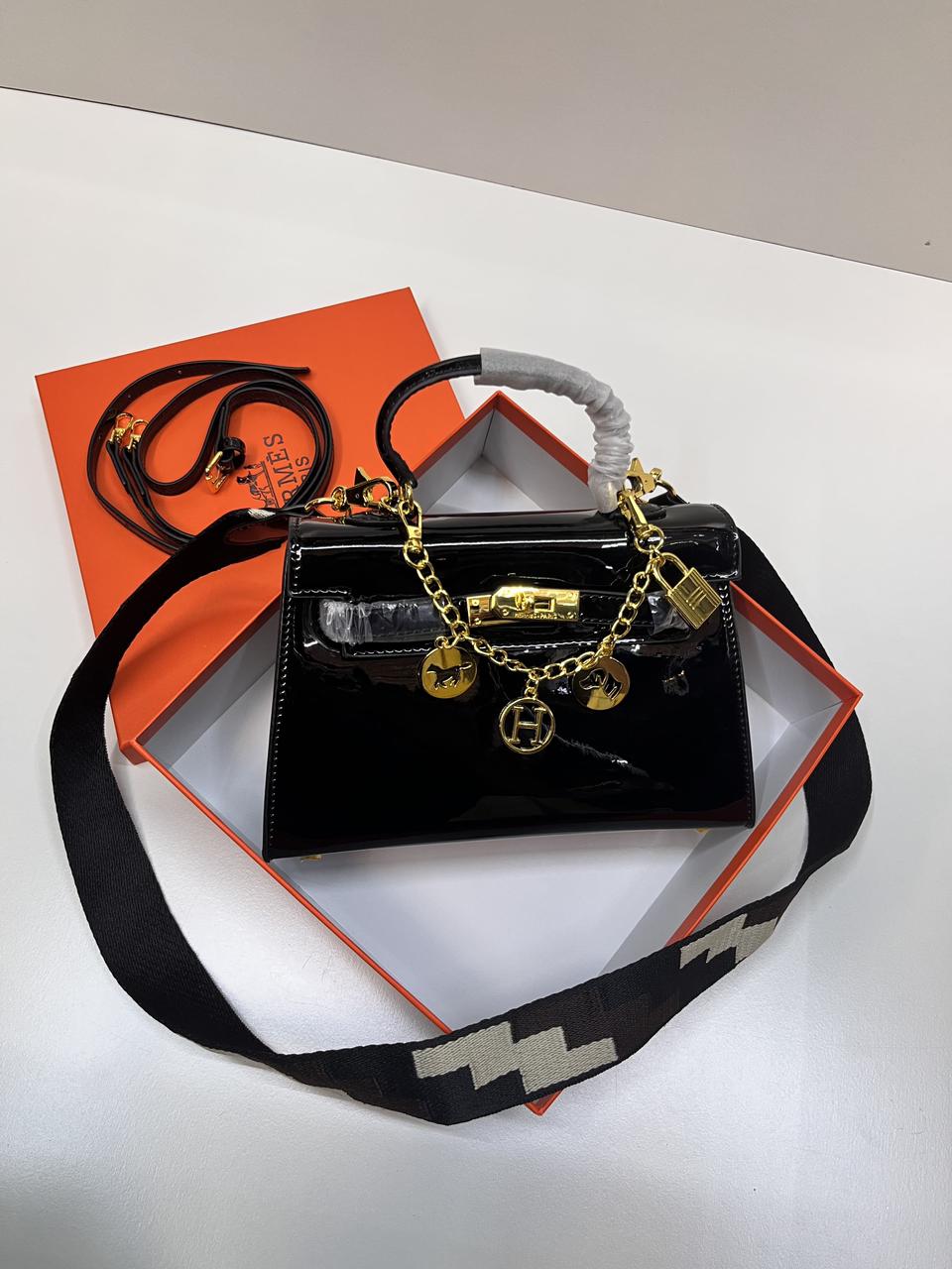 Black handbag