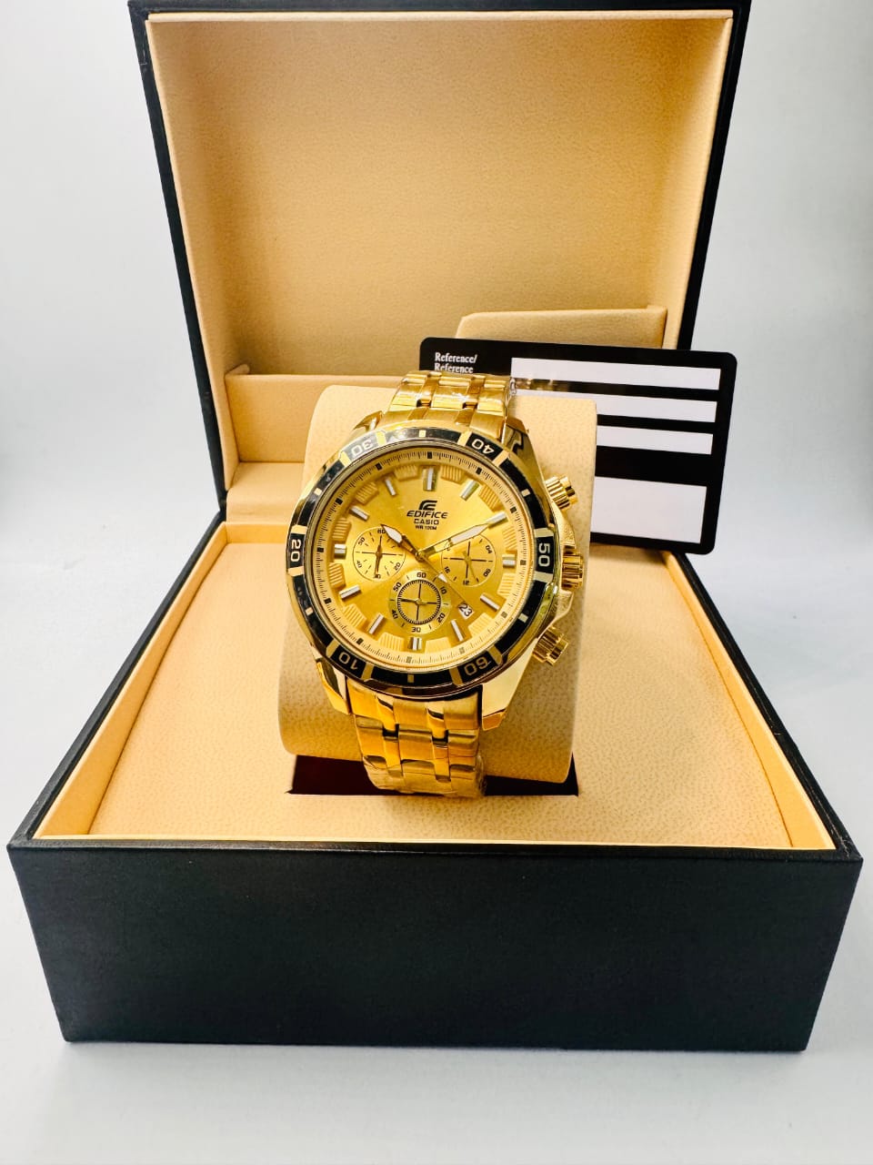 Gold wristwatch