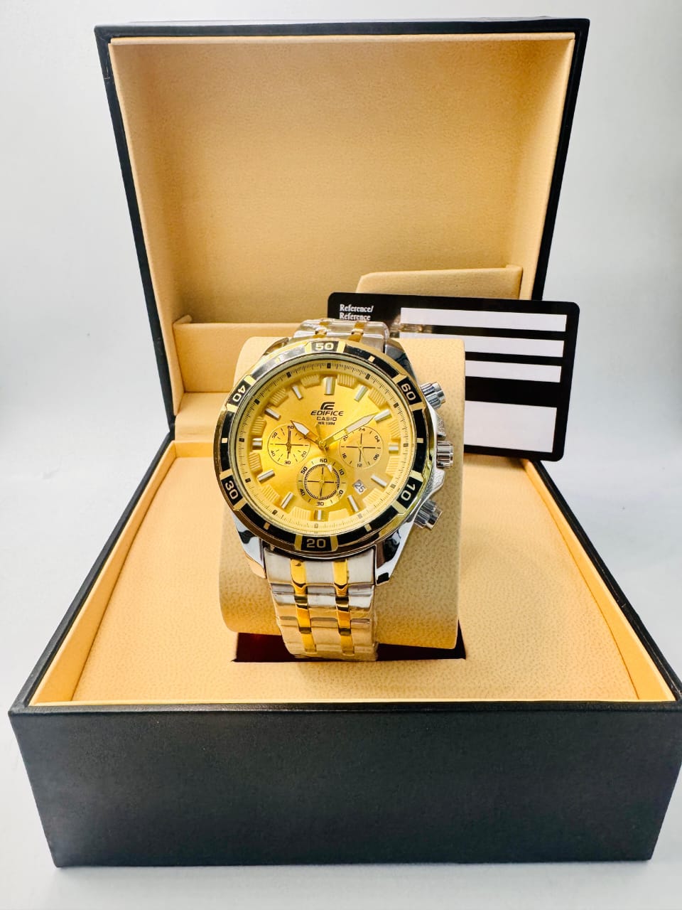 Gold wristwatch