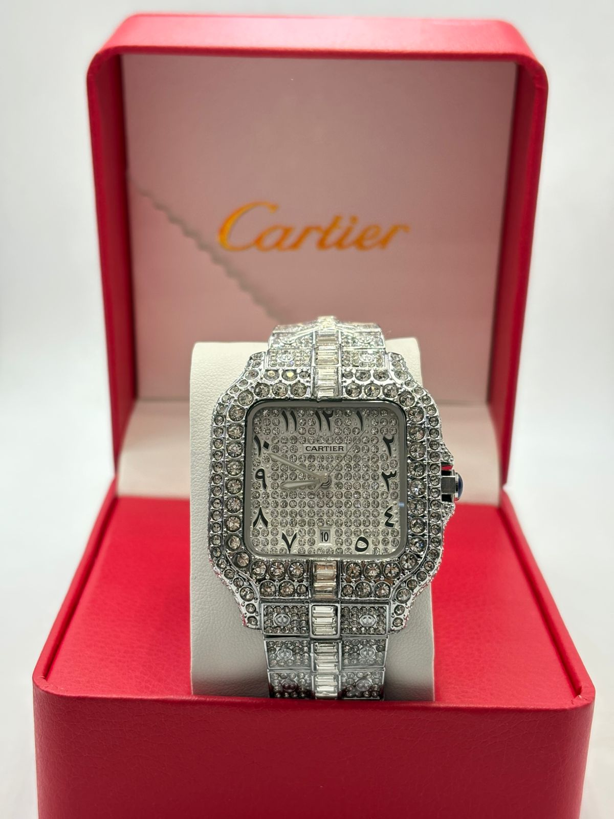Diamond-encrusted watch