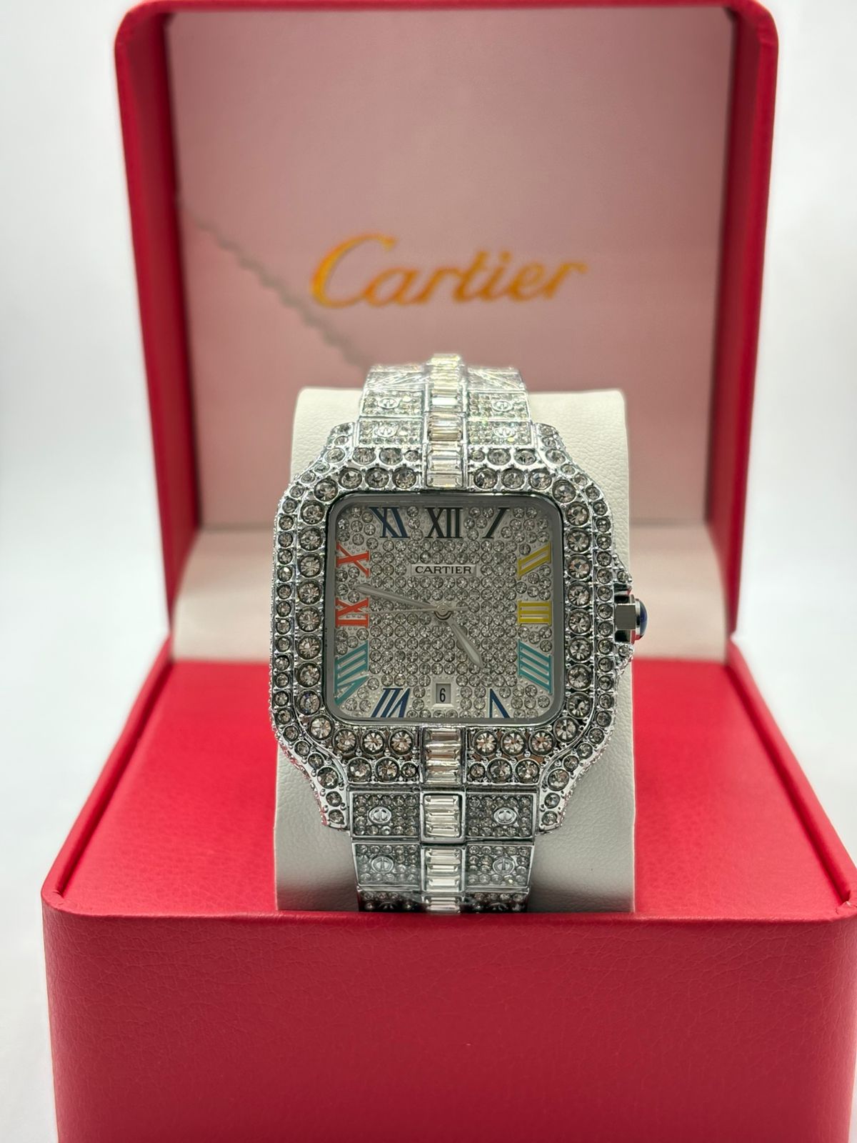 Diamond-encrusted watch