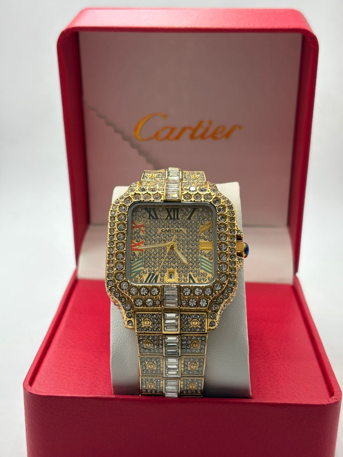 Diamond-encrusted watch