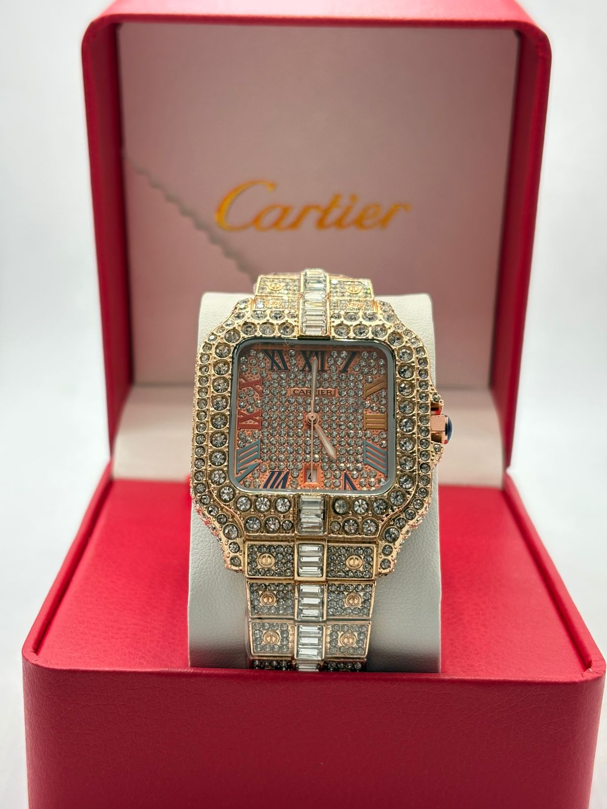 Diamond-encrusted watch