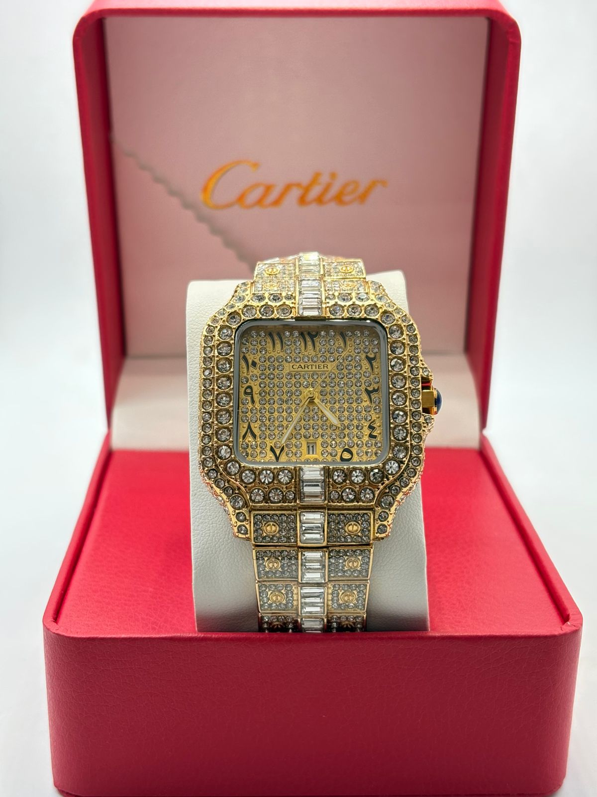 Diamond-encrusted watch