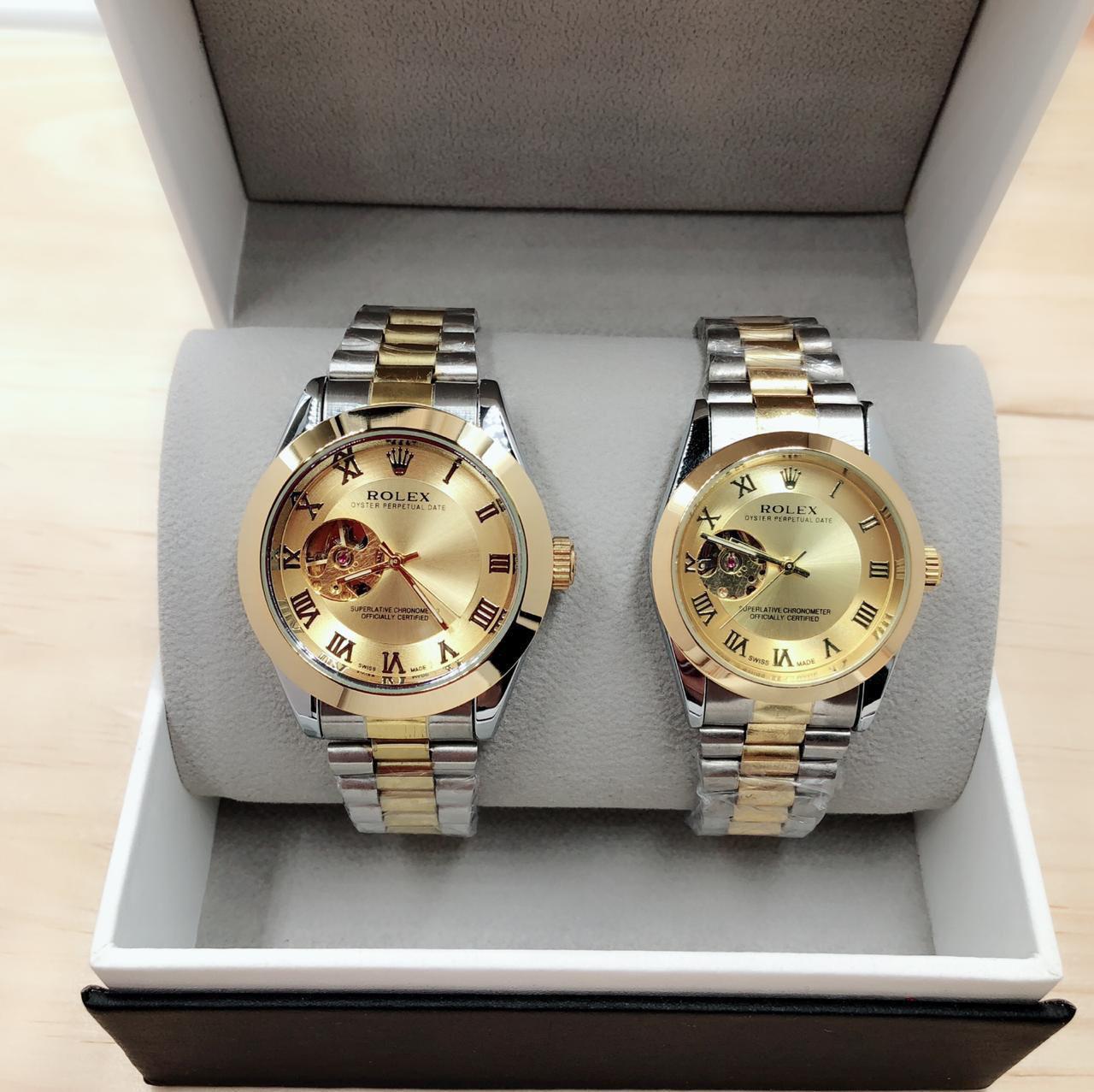 Silver Couple Watch