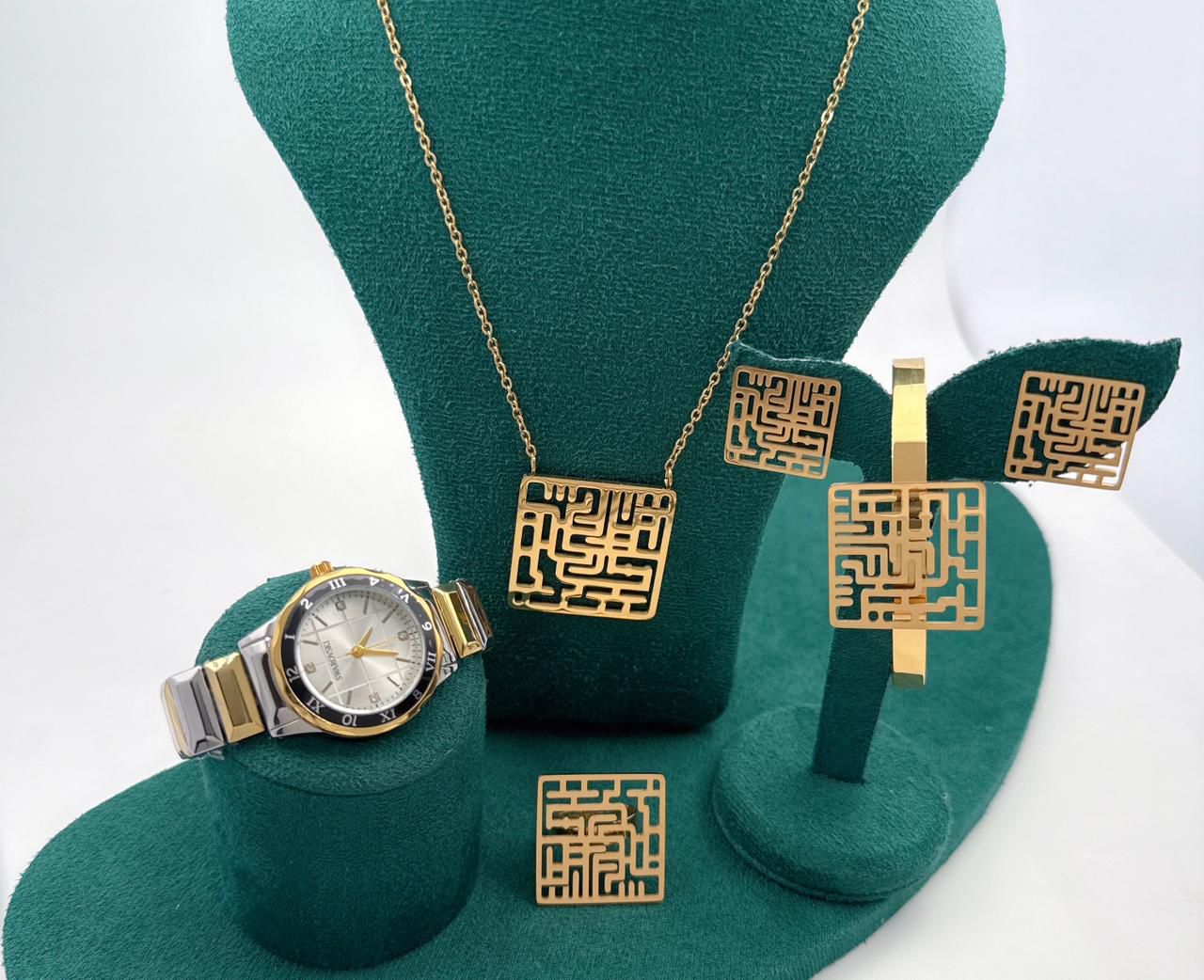 Premium Stainless Steel Watch - Classic Analog Timepiece with Date Display